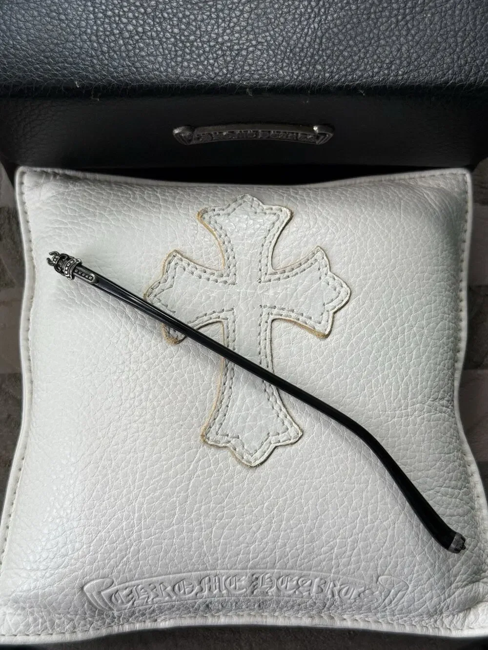 Chrome Hearts Pork Sword Right Temple Silver Dagger Hardware Eyeglass Part